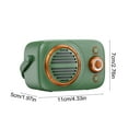 thumbnail image 2 of Green Portable Outdoor Bluetooth Speaker 5.3 Retro Mini Design High Volume Creative Wireless Subwoofer With Card Slot And Usb Playback Green Excluded, 2 of 7