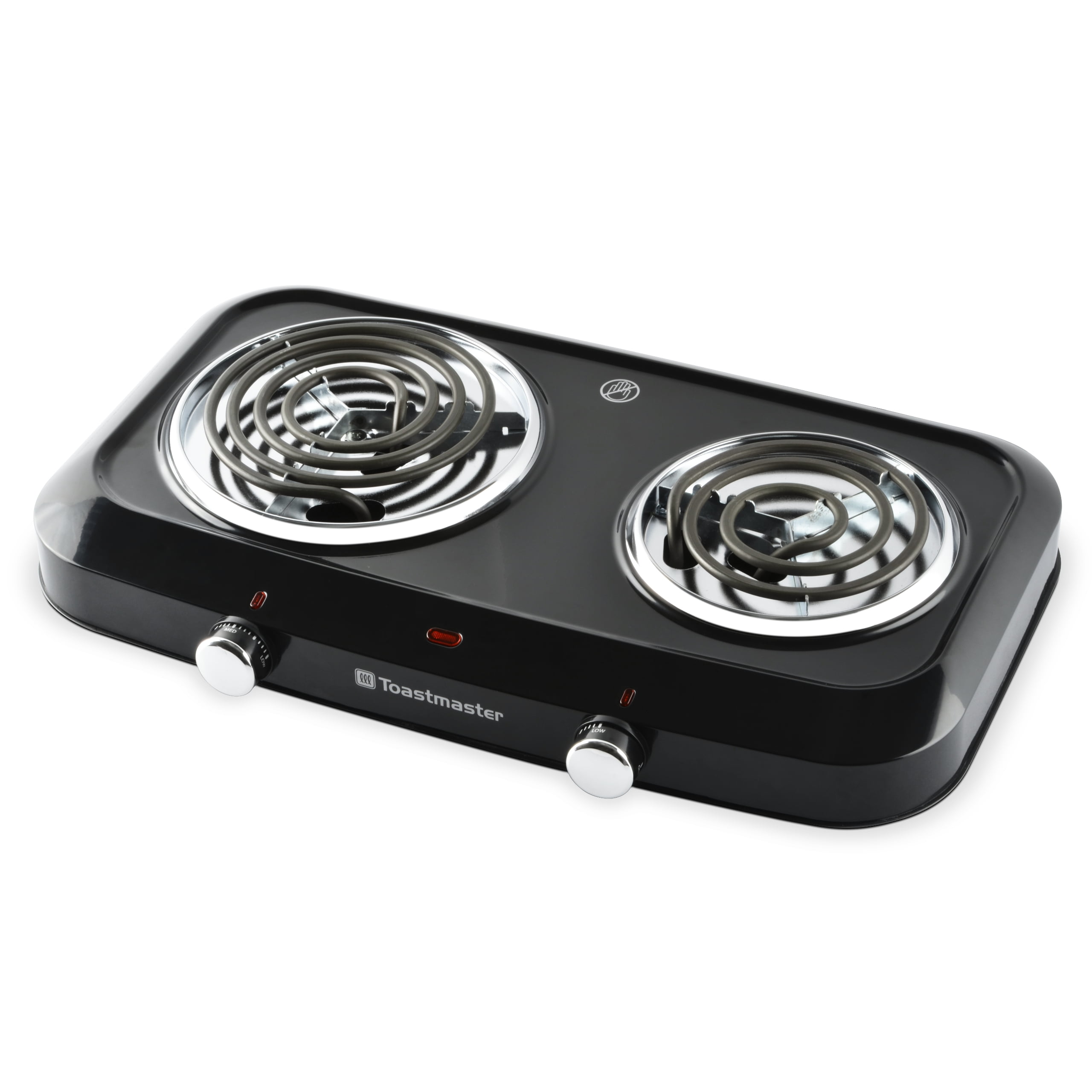 MegaChef Portable Electric Double Cooktop, Ceramic Infrared