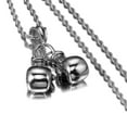 thumbnail image 4 of EOEMY Boxing Glove Pendant Charm Stainless Steel Silver 24" Rope Chain / Necklace Cool-Default, 4 of 5