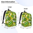 thumbnail image 4 of Balery Watercolor Kiwi Fruits Summer Vintage Canvas Backpack for Men and Women - Large Capacity, Durable Travel Laptop Bag for School, Work, Hiking, and Outdoor Activities, 4 of 7