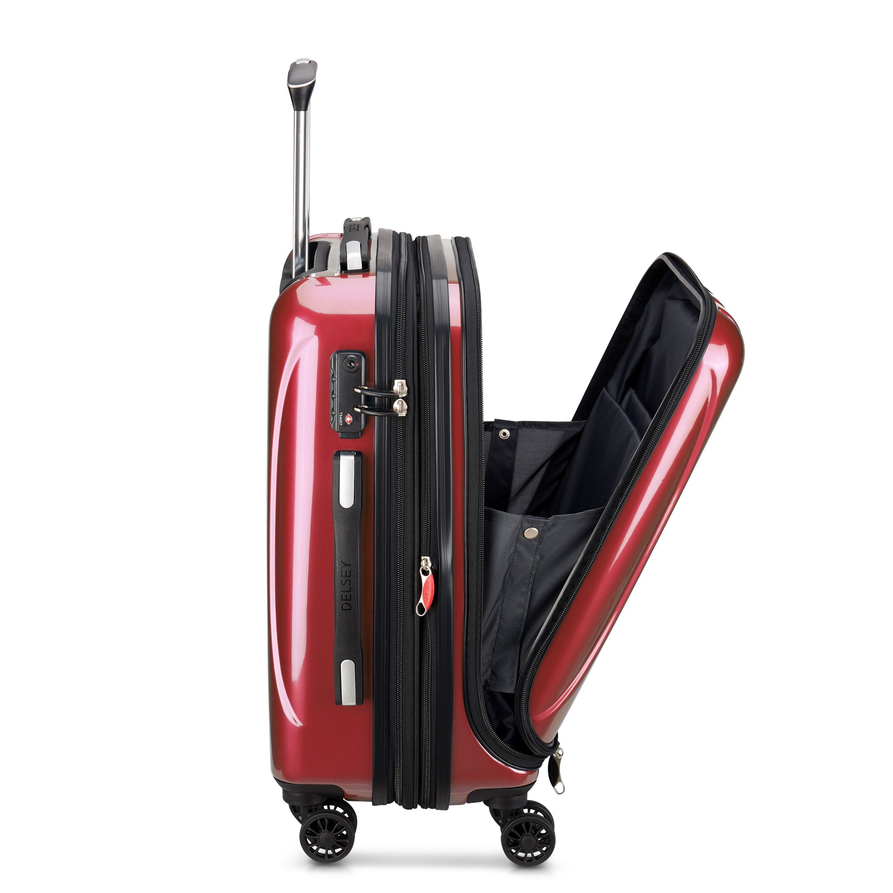 DELSEY PARIS Helium Aero 19" Hardside Expandable Spinner Carry-On Luggage, Red - image 4 of 8