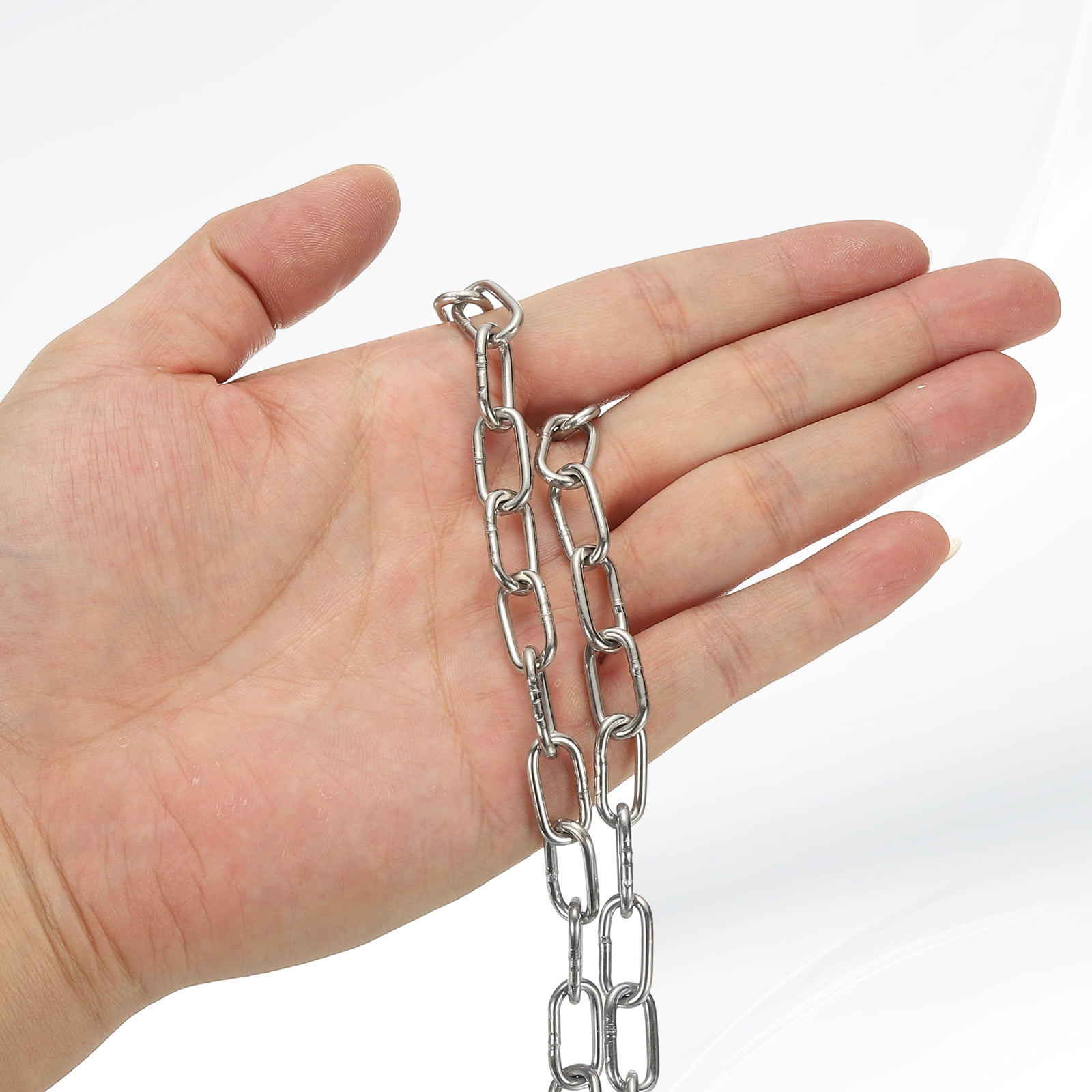 100 ft Stainless Steel Hanging Chain Metal Chain Link Light Duty Chain Utility Chain Jack Chain for Home Outdoor Camping Hanging (1.2mm*30m 100 ft Stainless Steel Hanging Chain Metal Chain Link Light Duty Chain Utility Chain Jack Chain for Home Outdoor Camping Hanging (1.2mm*30m