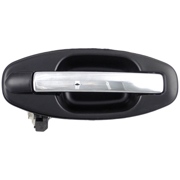 Dorman 82266 Rear Driver Side Exterior Door Handle for Specific Hyundai Models, Chrome Lever and Black Housing