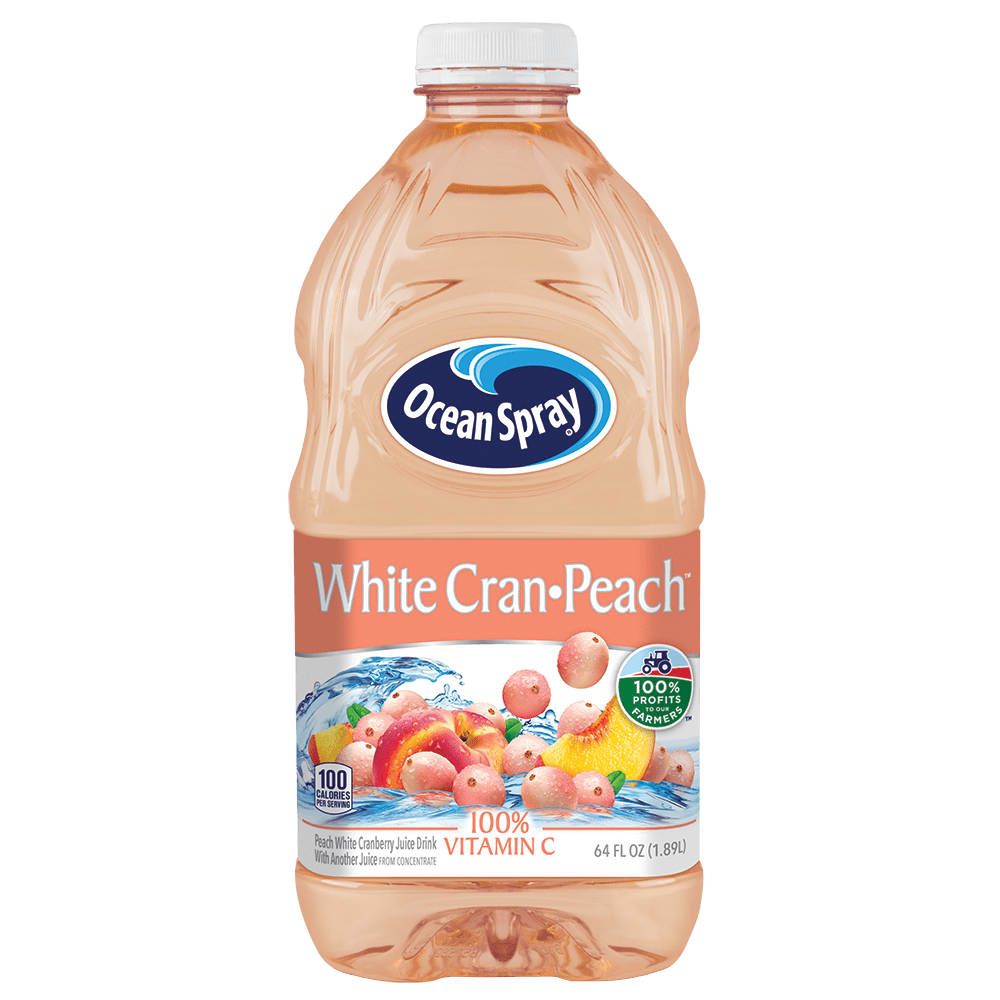Ocean Spray White Cranberry Peach Juice, 64 Fl. Oz.