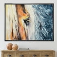 thumbnail image 2 of Designart 'Abstract Close-Up of A Beautiful Horses Eye II' Farmhouse Framed Canvas Wall Art Print, 2 of 5