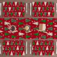 thumbnail image 2 of Winter Christmas Trees Snowflakes Xmas Placemats Set of 4 Table Mats for Party Home Kitchen Dining Table Decorations 12x18 Inch, 2 of 5