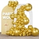 thumbnail image 1 of Balloon PartyWoo Metallic Gold, paquete de 155 piezas con kit de arco, 1 of 7
