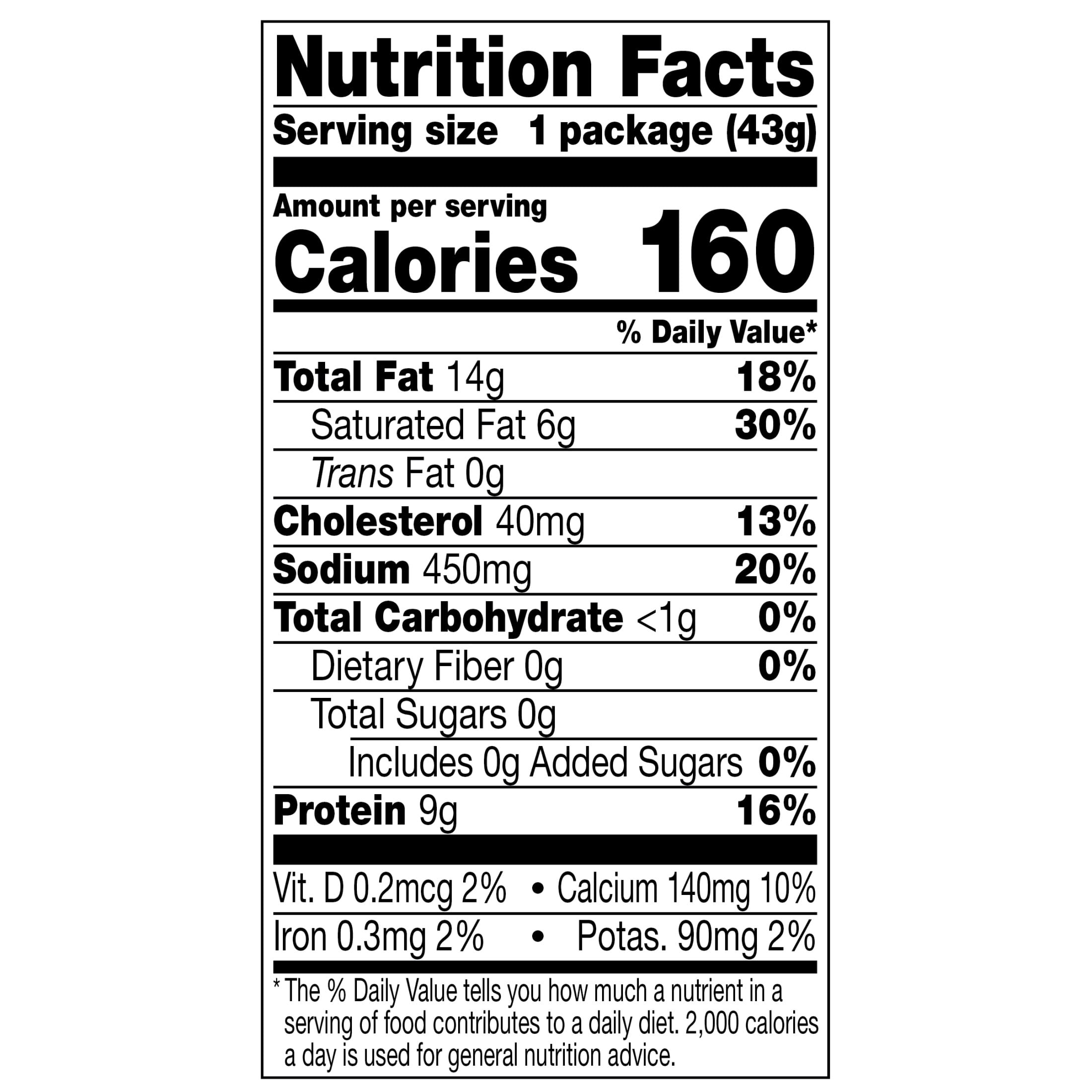 Jack Link's Hard Salami & Colby Jack Cheese Linkwich, Cold Crafted®, 1.5 oz Each, Individually Wrapped