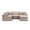 Beige, Signature Plus Chenille, variant on The 5-Piece Comfy Cloud Couch, Olive Green