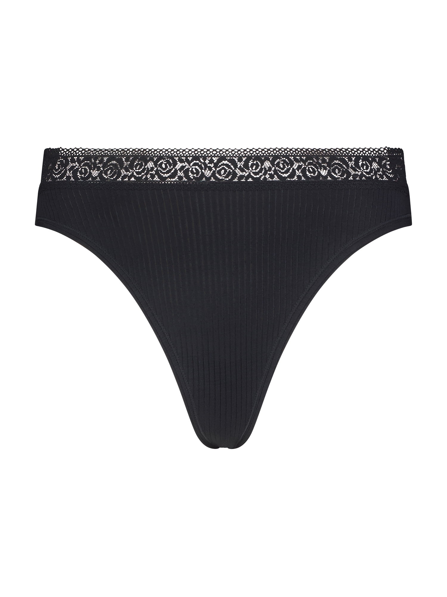 Jessica Simpson Women's Shadow Stripe Lace Cami Thong Set, 1-Set, Size S-XXXL