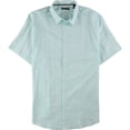 thumbnail image 1 of Alfani - Camisa con botones a rayas para hombre, ajuste delgado, azul, grande 4X, 1 of 1