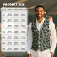 thumbnail image 7 of Yuyamidu Green Camo Mens Vest Formal Waistcoat with Pocket Animal V-Neck Suit Vests for Wedding Prom Party Casual Tuxedo Wear Size XL, 7 of 7