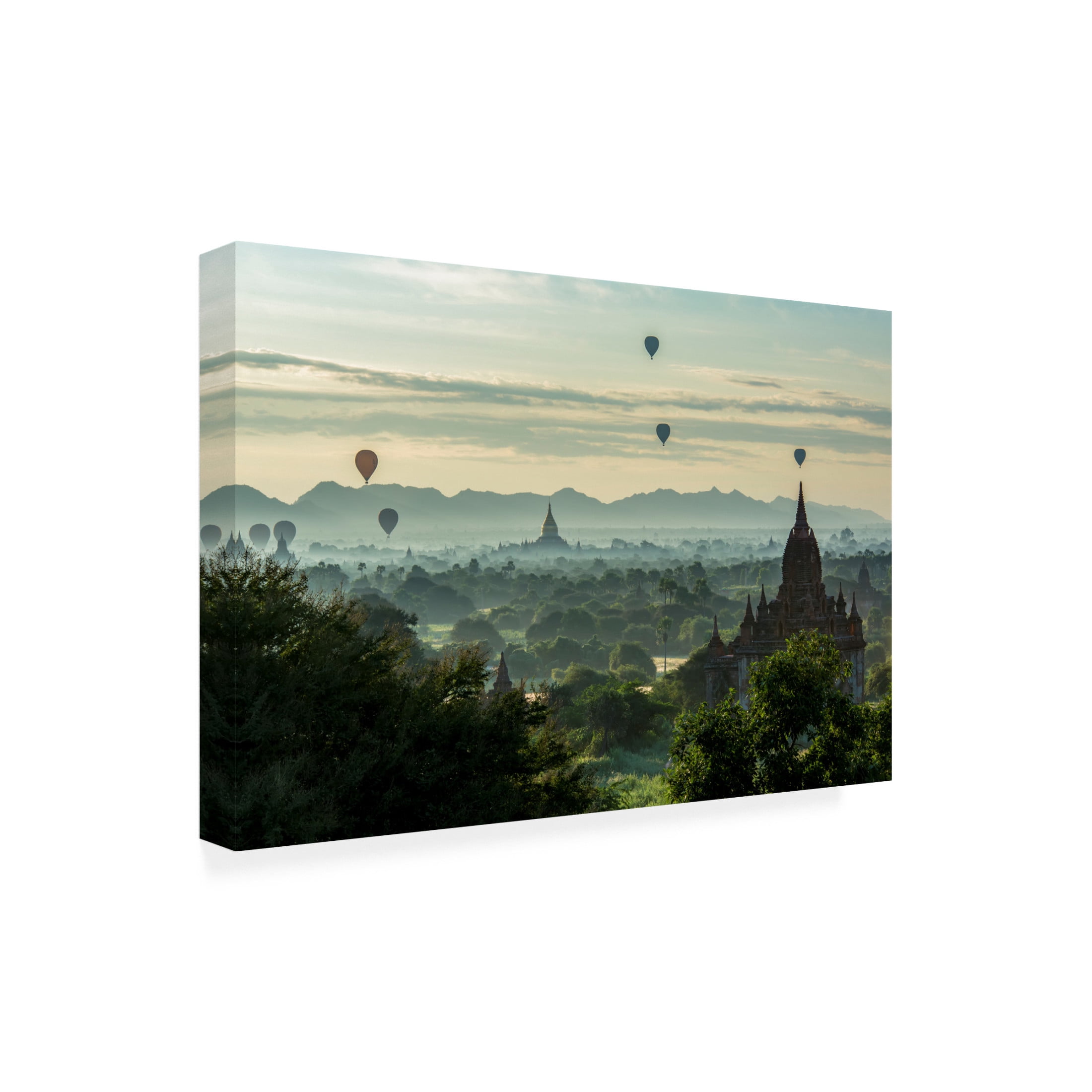 Trademark Fine Art Mieke Suharini Balloons On Temples Canvas Wall Art