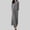 #276-Gray, variant on Women's Casual Patchwork Blouse and Culottes Set, Long Sleeve Round Neck with Wide-Leg Design, Comfortable and Stylish for Daily Wear and Autumn Fashion
