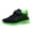 BLACK GREEN, variant on Kids Boys and Girl Running Shoes Comfortable Fashion Light Weight Slip on Cushion,Purple sneaker Sizes 13