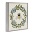thumbnail image 2 of Stupell Industries French Country Floral Wreath Bee Celebration Gray Framed Giclee Art, 24 x 24, by Lucille Price, 2 of 8