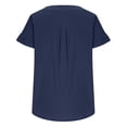 thumbnail image 5 of Tauxra Button-Down Shirt for Women V-Neck Loose Fit Blouse with Long Sleeves in Solid Color for Casual and Office Wear, 5 of 9