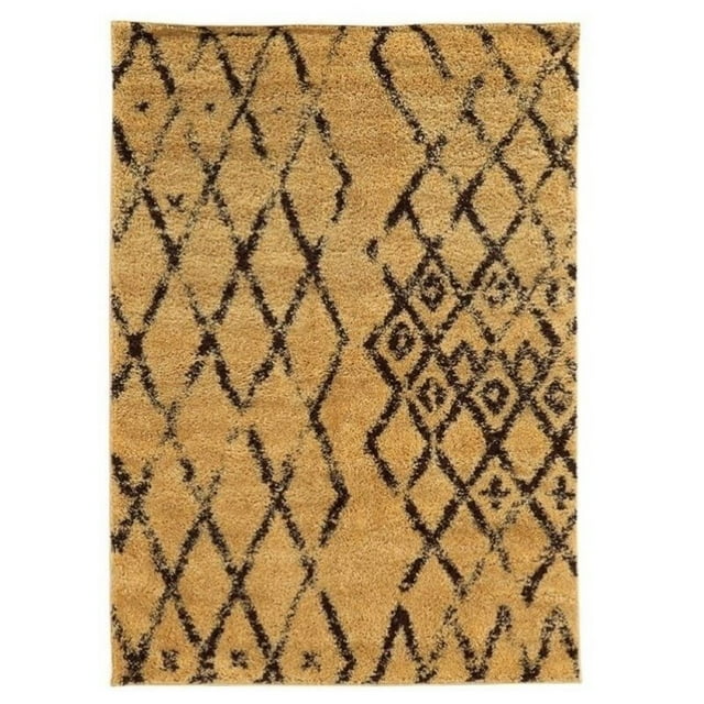 Hawthorne Collection 3' x 5' Shag Rug in Camel