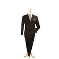 thumbnail image 3 of Men Apollo King Double Breasted Formal Business Suit Pleated Pants DM21 Black, 3 of 8