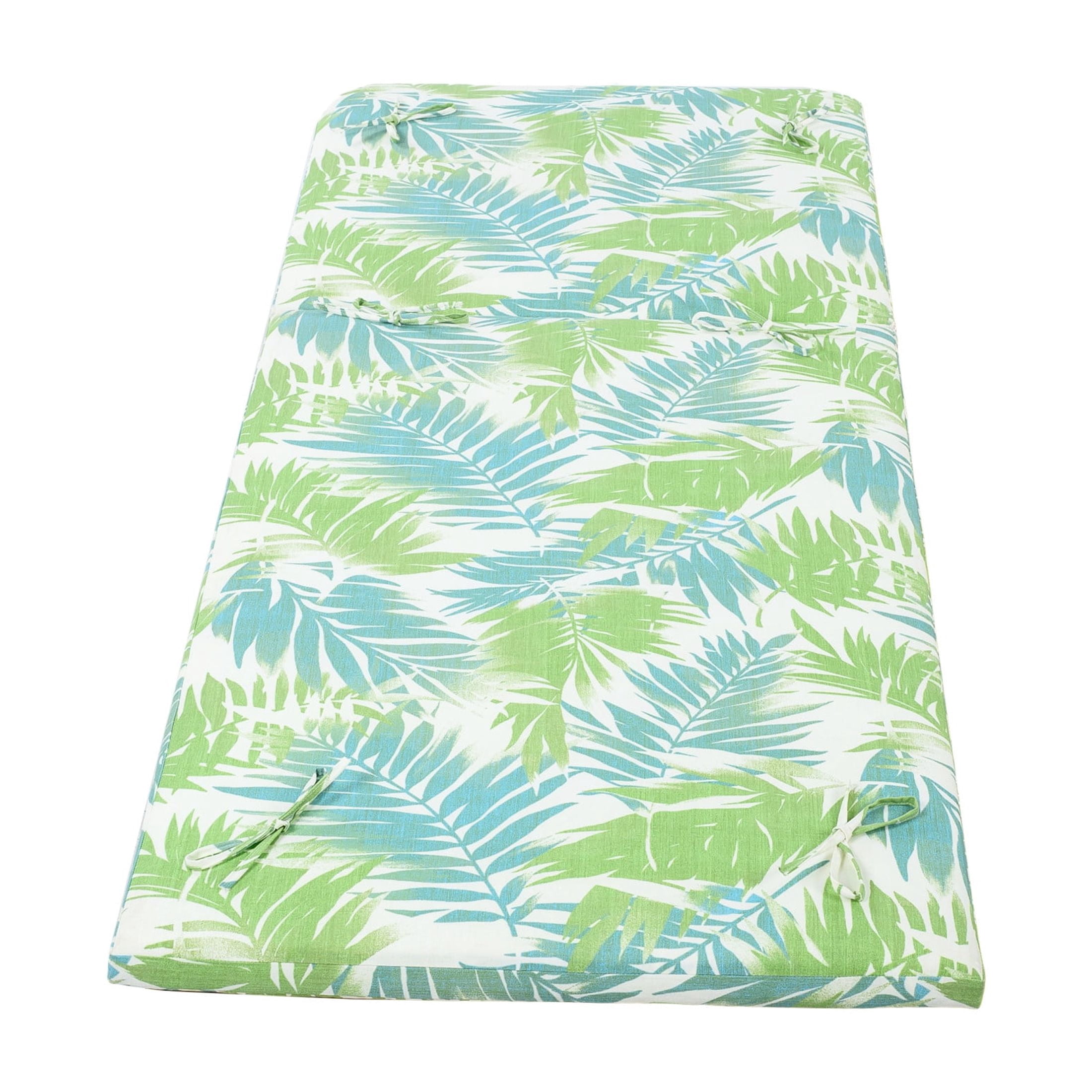 Christopher Knight Home Outdoor Chaise Lounge Cushion, 76.75"x 27"x 1.57", Leaf Coconut
