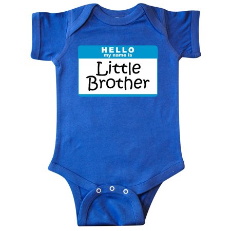 Name Brand Infant Clothing - Little Brother Name Tag Infant Creeper