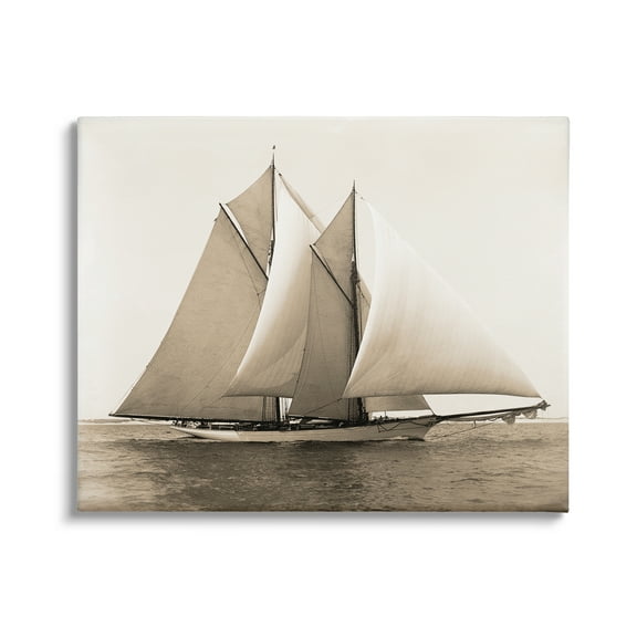 Stupell Industries Nautical Ship Photography Transportation Photography Gallery Wrapped Canvas Print Wall Art, 20 x 16