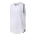 thumbnail image 4 of Afdoent Mens Tank Tops Male Summer Breathable Thin Strap Solid Color Sports Loose Vest Breathable, 4 of 4