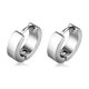 thumbnail image 4 of unbranded 1Par Aretes De Minimalistas Redondos Con Zirconia Para Mujer Uso Oficina Y, 4 of 7