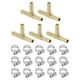 thumbnail image 1 of Uxcell 5pack de accesorios de Tee de latón, Tee de 3 vías 5/16" x 5/16" x 5/16" con barbas, con 15 abrazaderas para manguera, 1 of 7