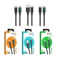 thumbnail image 3 of (USB A C+ C A C+C A Lightning) Pantalla digital Cable de datos de carga rápida Cable de carga de carga rápida 5A 40W, 3 of 4