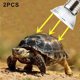 thumbnail image 4 of Reptil Lámpara de calentamiento Cultivo Crecimiento Metal Vidrio Espectro Completo Silamps Sunlamps Control de temperatura Luces Universales Accesorios para mascotas 2 Piezas seitruly PT001771-00, 4 of 5
