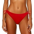 thumbnail image 2 of Conairie Women Bikini Bottoms Tummy Control High Cut Bathing Suit Lightweight Ruched Scrunch Swimsuit Bottom Red L, 2 of 4