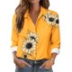 thumbnail image 1 of TaTaai Women Long Sleeve Printed Button Down Shirt Collared Casual Blouse Ladies Daily Lounge Work Wear Soft Comfortable No Fading Versatile Stylish Top Gift, 1 of 6