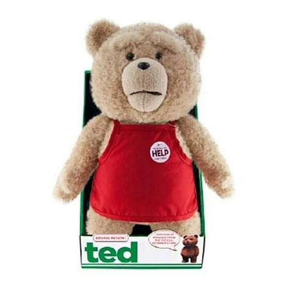 Ted 16 Talking Plush With Moving Mouth Ted In Apron Rated R Walmart Com Walmart Com