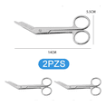 thumbnail image 4 of 2pzs Tijera De Boton Belug Acero Inox Para Uso Rudo Médico 14cm Plata, 4 of 5