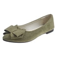 thumbnail image 2 of Women's Chic Bow Flat Pumps Pointed Toe Ballet Flats Office Work Business Casual Dress Shoes Comfy No Heel, 43, 2 of 5