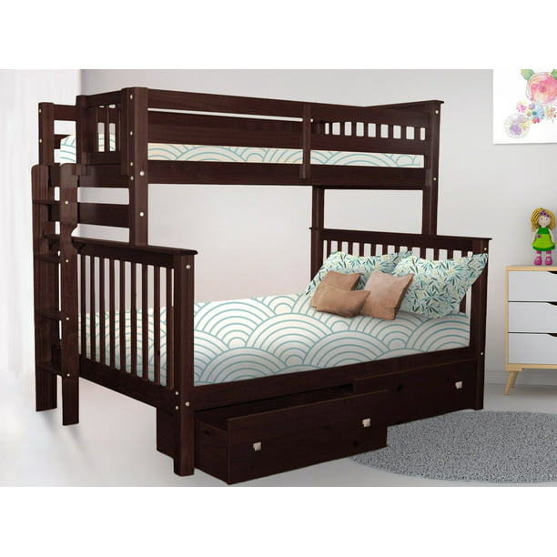 Bedz King Bunk Beds Twin Over Full, Ryan Twin Over Full Stairs Bunk Bed Instructions
