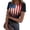 Black #33, variant on 250 Anniversary Usa Shirts Womens Usa Star Stripes Red White Blue Crew Neck T-Shirts Flag Short Sleeve Ribbed Vintage Tops 4th July Workout Tees Royal Blue XL