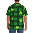 thumbnail image 5 of Naloa Happy St. Patrick's Day5 Men's Loose Fit Cuban Collar Short-Sleeve Shirt with Button-down and Chest Pocket for Everyday Wear Outings - Small, 5 of 7