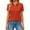 Vermilion, variant on Womens Tops V-Neck Button Down Short Sleeve Polo Shirts Moisture-Wicking Lightweight Tunic Golf Shirts Summer Shirt for Women