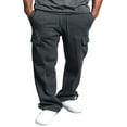 thumbnail image 1 of Man‘s Sweatpants Cargo Pants With Pocket Loose Drawstring Elastic Waist Athletic G-style Trousers Workout Joggers Gym, 1 of 6