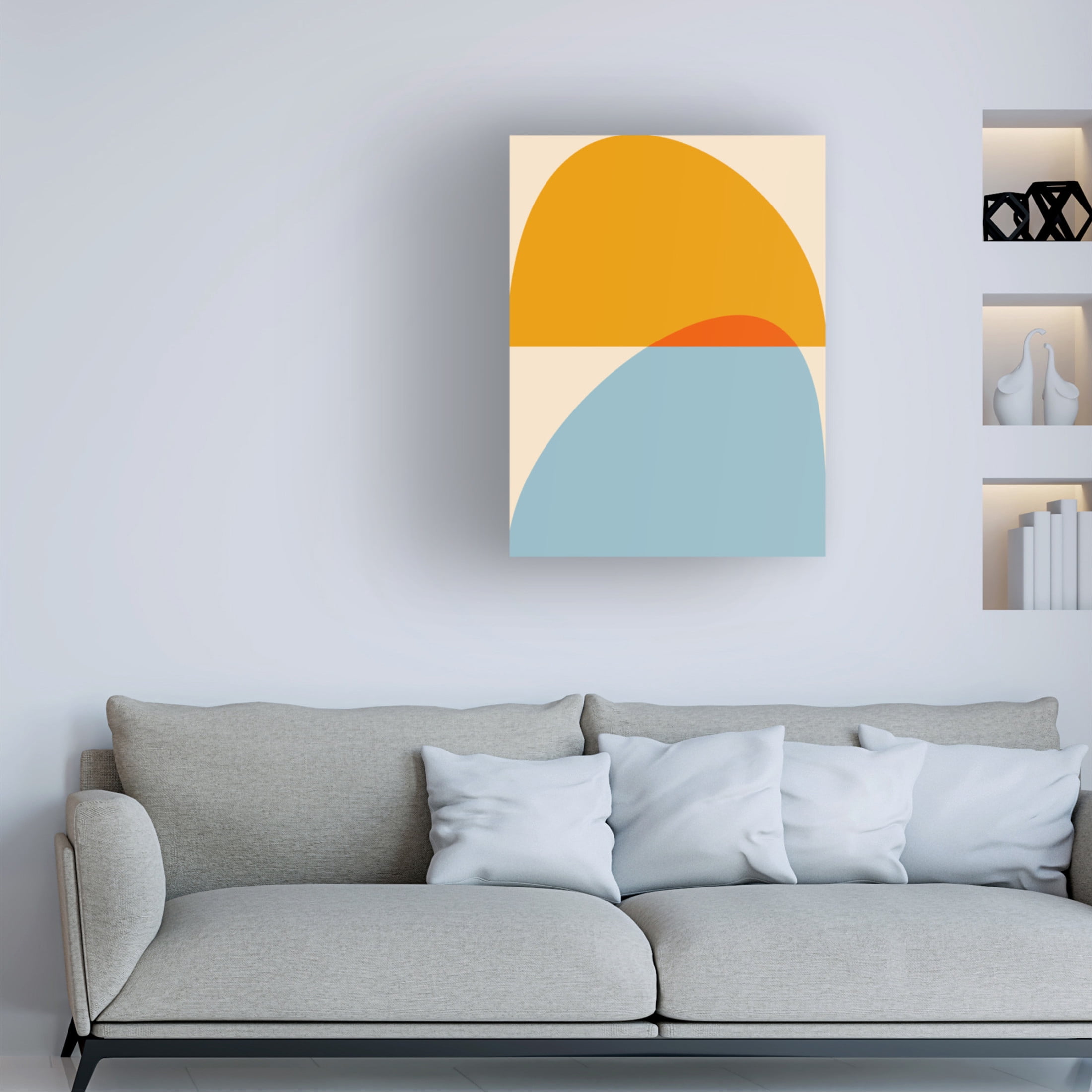 Trademark Fine Art Ana Rut Bre Mid Century Pastel 18 Canvas Wall Art