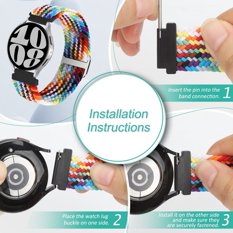 KBYKO 22mm Braided Watch Bands Compatible with Samsung  display picture 1