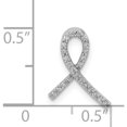 thumbnail image 4 of 14K White Gold Awareness 1/10Ct. Diamond Slide Pendant Made In India pm5186-010-wa, 4 of 5