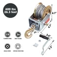 thumbnail image 2 of Cabrestante manual con manivela BIG RED ATRT1061CR de 600 libras de capacidad, 2 of 7