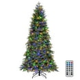 thumbnail image 1 of Costway 7.5 FT Artificial Xmas Tree with 1019 PE PVC Branch Tips & Folding Metal Stand, 1 of 10