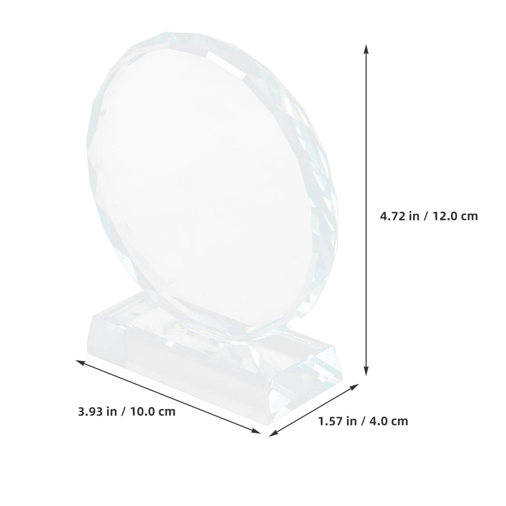 GOOHOCHY Sublimation Blanks Crystal Award Trophy with Photo Frame, Decorative Plaque for Recognition, Appreciation, and Picture Display