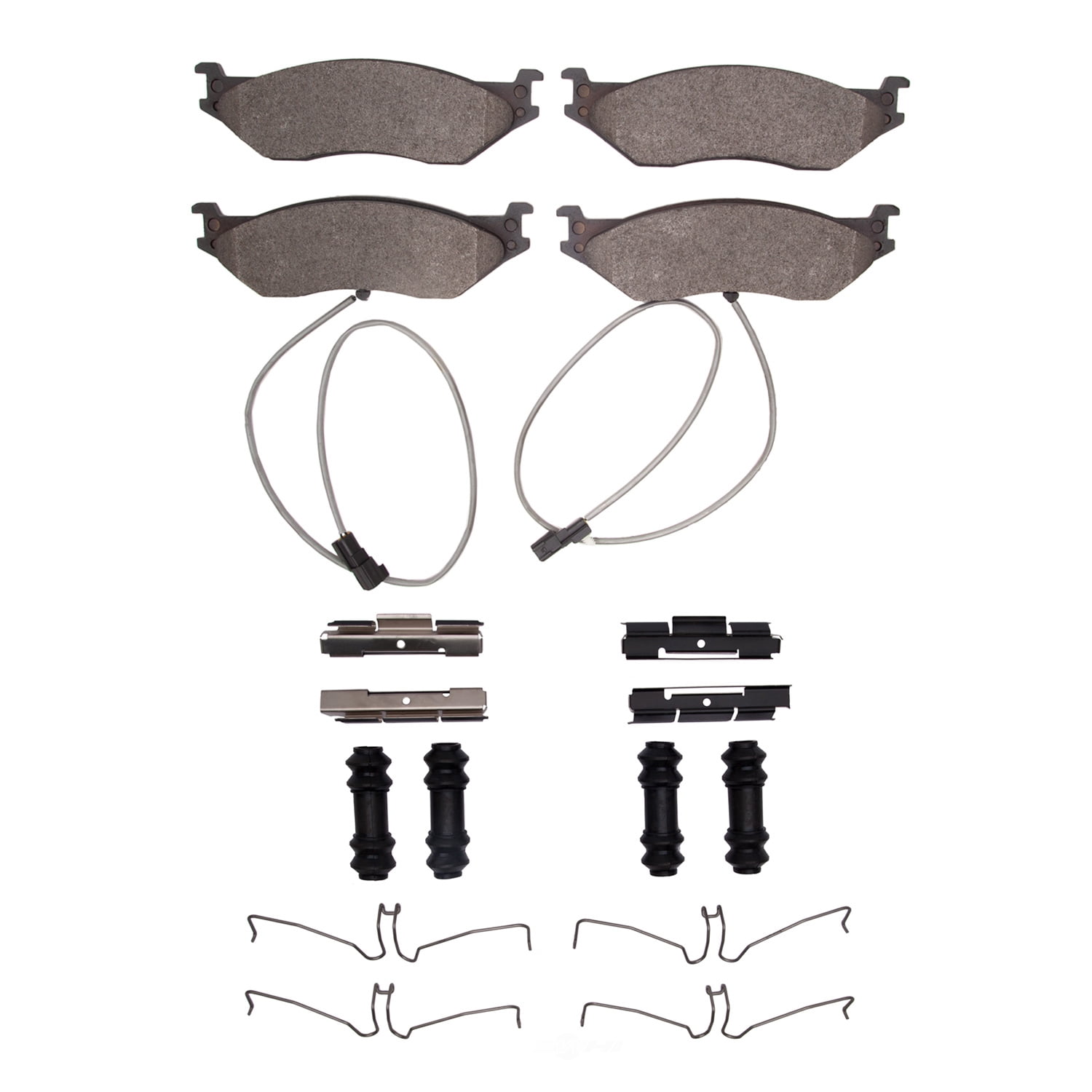Dynamic Friction Company 1551-1066-21 DFC 5000 Advanced Brake Pads - Semi Metallic and Hardware Kit