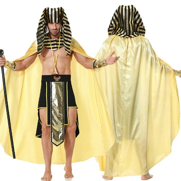 Conjunto De Disfraces De Faraón Egipcio Disfraz De Halloween Etapa Adultos Niños Rendimiento Props