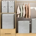 thumbnail image 3 of 220L Large Storage Bins With Lids Clearance! Storage Containers, Extra Large Storage Bags For Clothes Tote Bag, Double Zipper For Space Saving Travel, Heavy Duty Storage With Handles Under 10$, 3 of 8